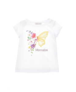 T-Shirt stampa maxi farfalla Monnalisa