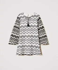 Abito in rete chevron TWINSET