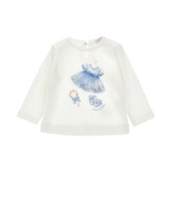T-Shirt stampa abito tulle Monnalisa