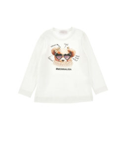 T-Shirt orsetto strass Monnalisa