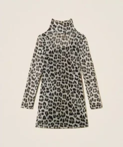 Abito in tulle animalier TWINSET