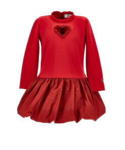 Abito a palloncino con dettaglio cuore Monnalisa