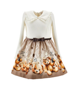 Abito orsetti con colletto Monnalisa