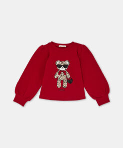 Felpa con stampa e strass Liu Jo