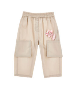 Pantaloni con fiore Monnalisa