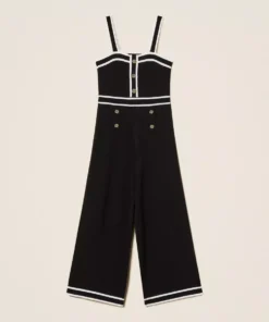 Tuta in maglia con bordature TWINSET