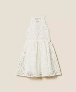 Abito corto in pizzo macramè TWINSET
