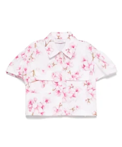 Camicia stampa Fiori di Pesco Monnalisa