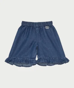 Bermuda in denim con volant Liu Jo