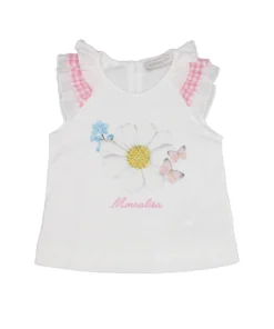 T-Shirt con galette Monnalisa