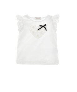 T-shirt cuore San Gallo MONNALISA