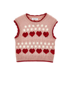 Gilet in maglia con cuoricini PHILOSOPHY di Lorenzo Serafini